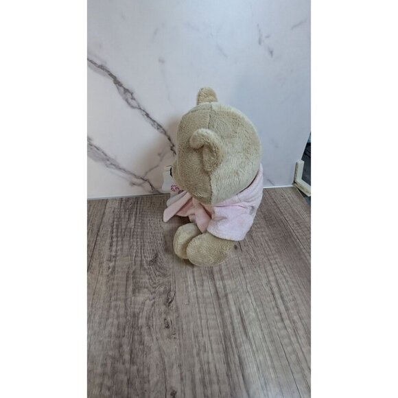 Ganz Soft Plush Teddy Bear With Pink Robe & "Get Well Soon" Blanket - Picture 5 of 9